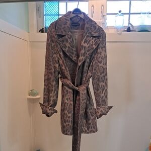 Sophiacashmere Women's Leopard Coat Size 12